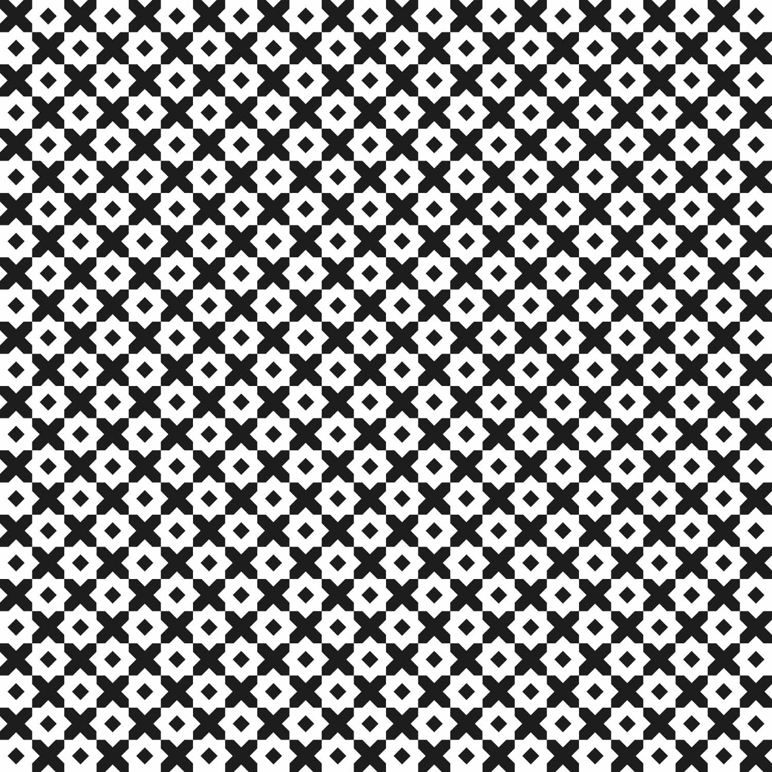 czarno_białe_geometryczne_romby_i_krzyże