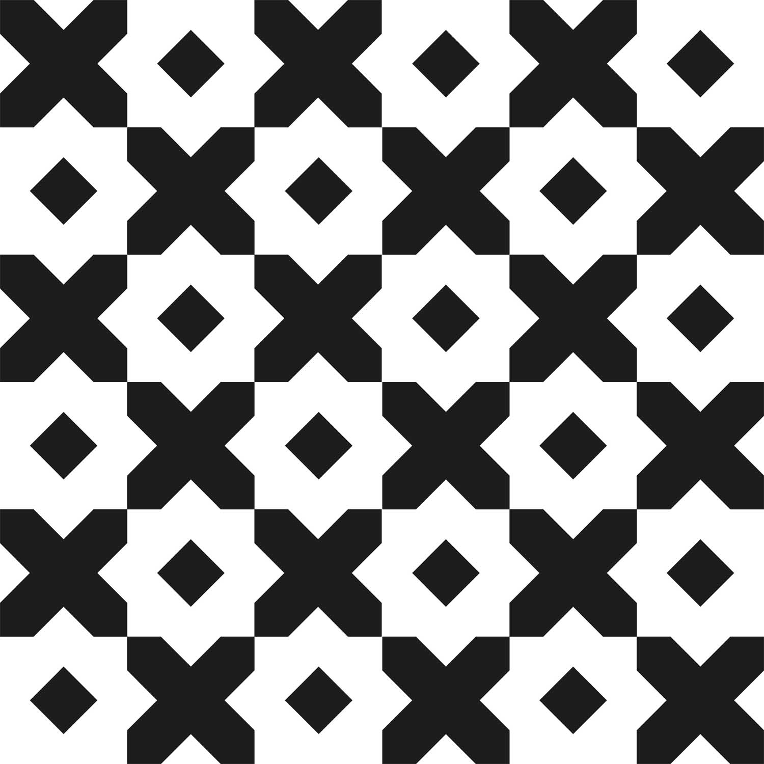 czarno_białe_geometryczne_romby_i_krzyże