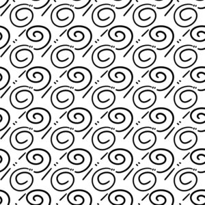 Czarno-białe minimalistyczne spirale czarno-białe_minimalistyczne_spirale