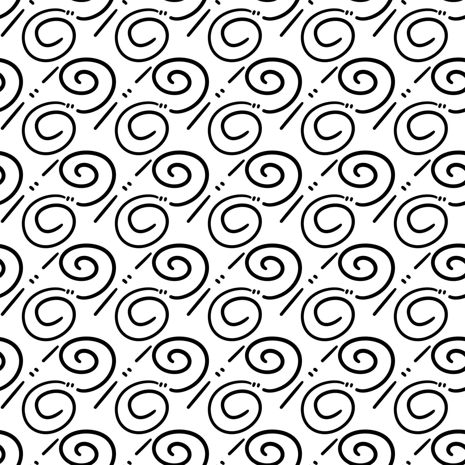 Czarno-białe minimalistyczne spirale czarno-białe_minimalistyczne_spirale
