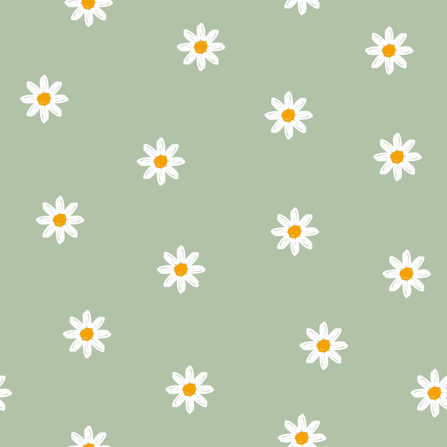 Minimalistyczne stokrotki na zielonym tle minimalistyczne_stokrotki_na_zielonym_tle